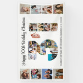 31e verjaardagsfeest Nummer 31 fotocollage Spandoek (Verticaal)