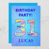 31st de Uitnodiging van de Partij van de Geboorted (Voorkant / Achterkant)