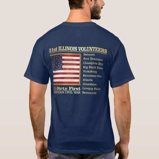 31st Illinois V.I. (BH) T-shirt (Achterkant)