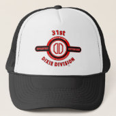 31STE INFANTRY DIVISION "DIXIE DIVISION" TRUCKER PET (Voorkant)