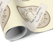 31ste Jubileum voor bruiloft, bewerkbaar Cadeaupapier (Rol Hoek)