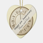 31ste Jubileum voor bruiloft, bewerkbaar Keramisch Ornament (Links)
