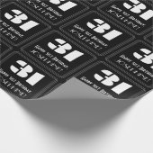 31ste verjaardag: Art Deco Geïnspireerde look "31" Cadeaupapier (Hoek)