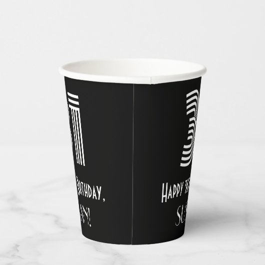 31ste verjaardag — Art Deco Geïnspireerde look "31 Papieren Bekers (Rechts)