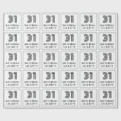 31ste verjaardag: Art Deco Geïnspireerde stijl "31 Cadeaupapier (Vlak)