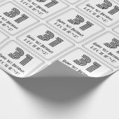 31ste verjaardag: Art Deco Geïnspireerde stijl "31 Cadeaupapier (Hoek)