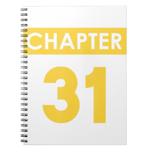 31ste verjaardag cadeautjes Hoofdstuk 31 Happy Bda Notitieboek (Voorkant)