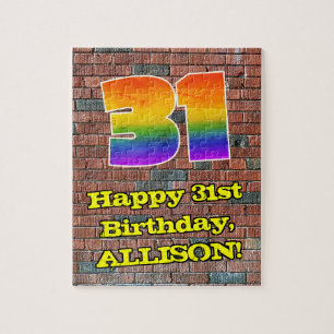 31ste verjaardag: Fun Graffiti-geïnspireerde regen Legpuzzel