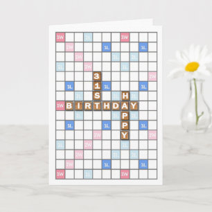 31ste verjaardag, Word Game Board Kaart