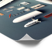 320 Vliegtuigverspreiding #1 Poster (Hoek)