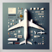 320 Vliegtuigverspreiding #1 Poster (Voorkant)