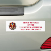 320e Bumpersticker van veldartillerie (Op auto)