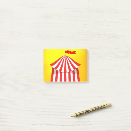3214Circus Tent Post-it® Notes (Op bureau)