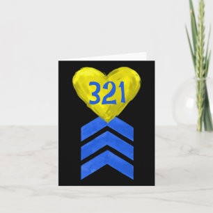 321 Bewustzijn voor het downsyndroom Trisomy 21 Kaart
