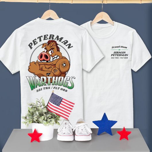 321 Warthogs Luchtmacht BMT Afstuderen LICHTE Kleu T-shirt