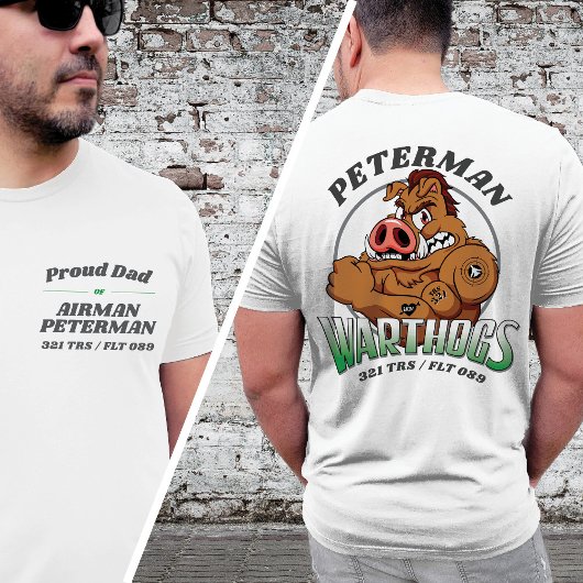 321 Warthogs Luchtmacht BMT Afstuderen LICHTE Kleu T-shirt