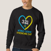 321 Wereld down Syndrome Awareness Day Trisomy 21 Trui (Voorkant)
