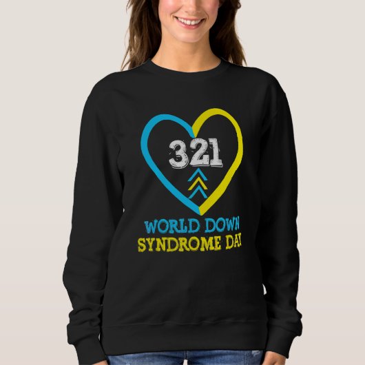 321 Wereld down Syndrome Awareness Day Trisomy 21 Trui (Voorkant)