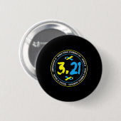 321 Wereld Downsyndroom Bewustzijn Ronde Button 5,7 Cm (Voorkant /achterkant)