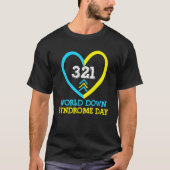 321 Werelddag van de bewustmaking van het syndroom T-shirt (Voorkant)