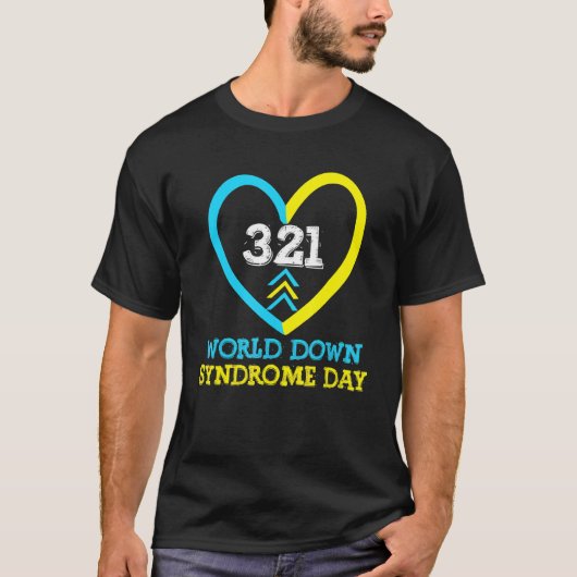 321 Werelddag van de bewustmaking van het syndroom T-shirt (Voorkant)
