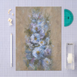 322 Blauw en wit Tissuepapier