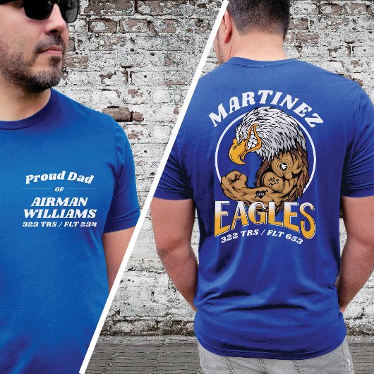 322 Eagles Air Force Basic Training Afstuderen T-shirt