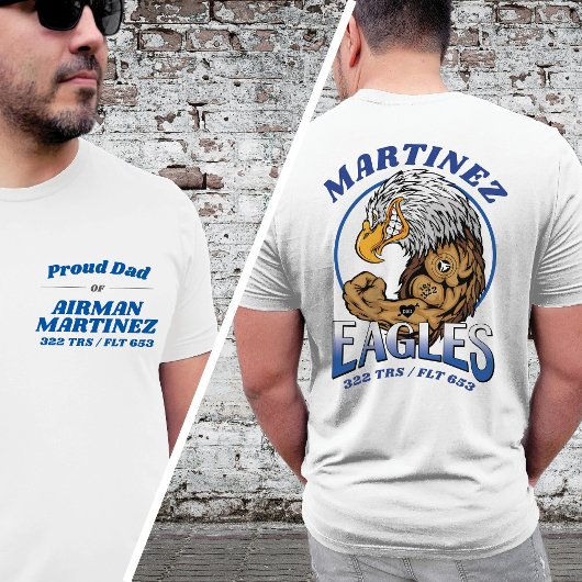 322 Eagles Luchtmacht BMT Afstuderen LICHTE Kleur T-shirt