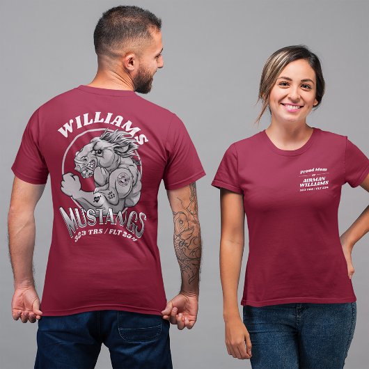 323 Mustangs Luchtmacht Basistraining Afstuderen T-shirt