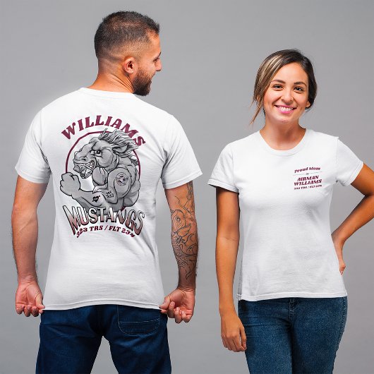 323 Mustangs Luchtmacht BMT Afstuderen LICHTE Kleu T-shirt