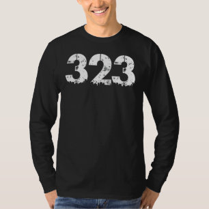323 Netnummer Los Angeles 323 T-shirt