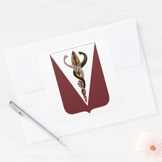 325e brigade ondersteuningsbataljon vierkante sticker (Envelop)