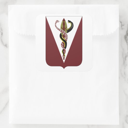 325e brigade ondersteuningsbataljon vierkante sticker (Tas)