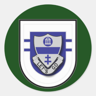 325e Infanterieregime - 2d bataljon Flash Ronde Sticker