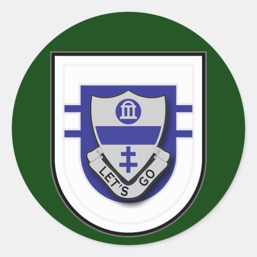 325e Infanterieregime - 2d bataljon Flash Ronde Sticker (Voorkant)