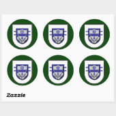325e Infanterieregime - 2d bataljon Flash Ronde Sticker (Vel)