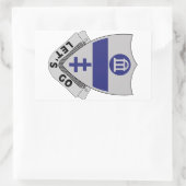 325e infanteriestelsel - DUI - LET'S GO Rechthoekige Sticker (Tas)
