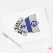 325e infanteriestelsel - DUI - LET'S GO Rechthoekige Sticker (Envelop)