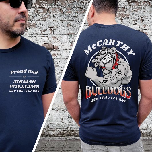 326 Bulldogs Luchtmacht Basistraining Afstuderen T-shirt