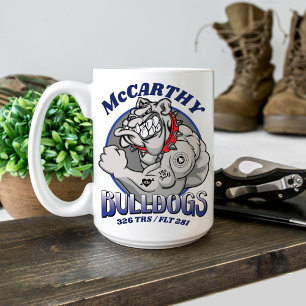 326 Bulldogs Luchtmacht BMT Afstuderen Custom Gift Koffiemok