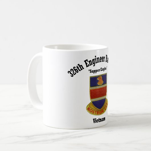 326e Combat Engineers Cup Koffiemok (Voorkant links)