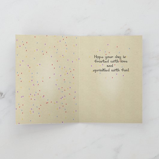 3273 Angel Verjaardag Beer Cake Kaart (Binnen)