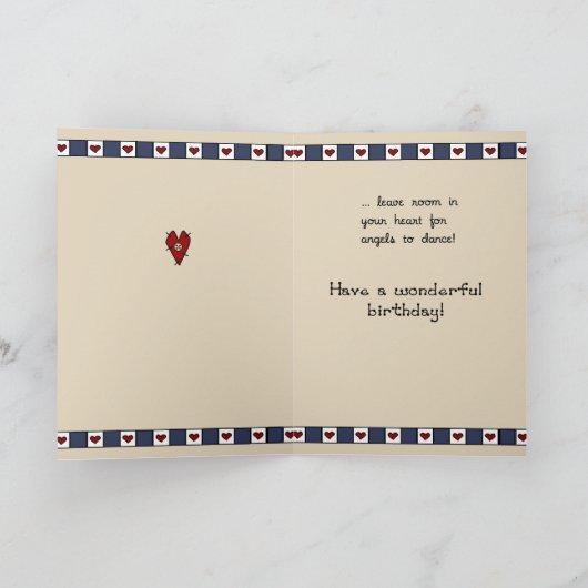 3274 Angel Dancing Birthday Kaart (Binnen)