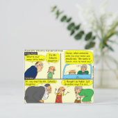 327 oma zei Cartoon Briefkaart (Staand voorkant)