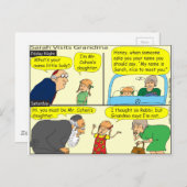327 oma zei Cartoon Briefkaart (Voorkant / Achterkant)