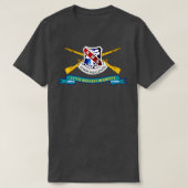 327e infanterieregiment DUI w BR Ribbon X T-shirt (Design voorkant)