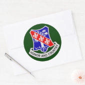 327e infanterieregiment (in de lucht) DUI Ronde Sticker (Envelop)