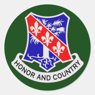 327e infanterieregiment (in de lucht) DUI Ronde Sticker