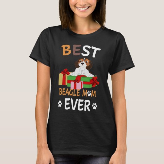 328 Beste beagle Mam ooit T-shirt (Voorkant)