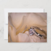 3292-Verlovingen Ring op Witte Anjer Kaart (Voorkant)